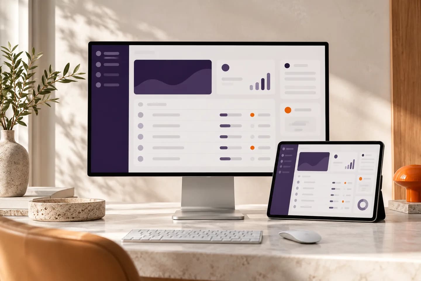 Software a medida · composición ilustrativa